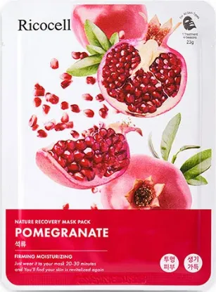 Picture of Ricocell Pomegranate Nature Recovery Mask Pack. (10 pcs.)