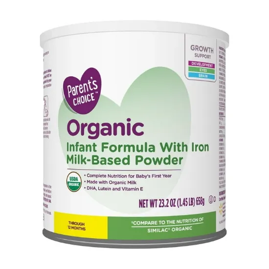 Picture of Parent's Choice Organic Infant Formula Powder with Iron 658g