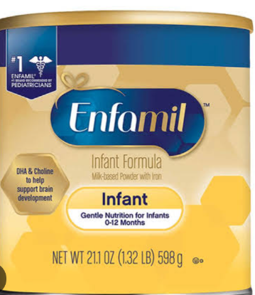 Picture of Enfamil Milk-Based with Iron Infant Formula Powder 598g