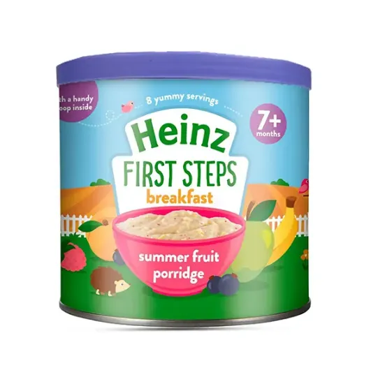 Picture of Heinz First Steps Summer Fruit Porridge 7+ Months Baby Breakfast 240g