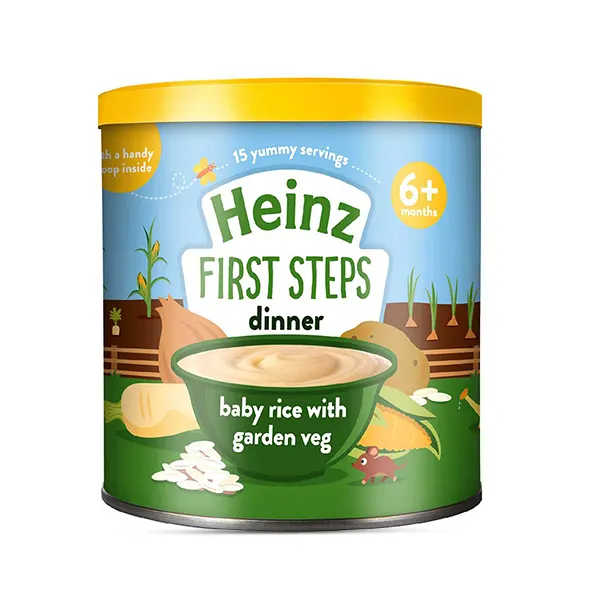 Picture of Heinz First Steps 4+ Months Baby Rice with Garden Veg 200g