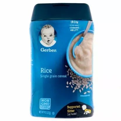 Picture of Gerber Single Grain Rice Baby Cereal 227g