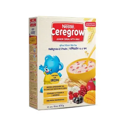 Picture of Nestle Ceregrow Multigrain & 5fruits With Milk 5+ Years - 300g