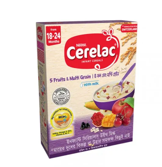 Picture of Nestle Cerelac Five Fruits & Multi Grain Baby Food (18-24m) - 350g