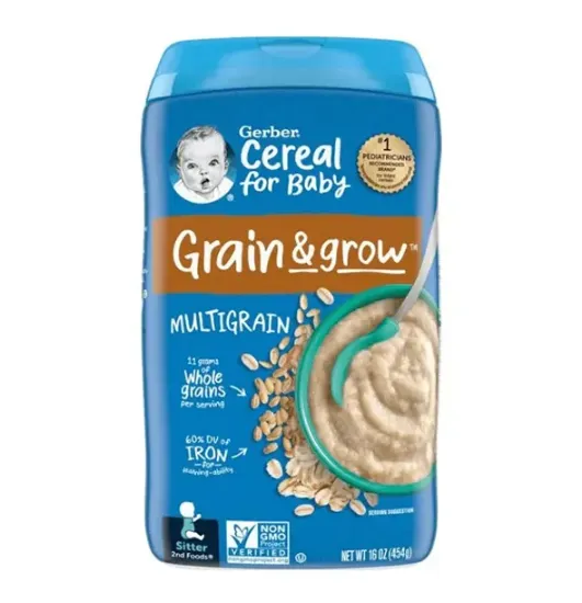 Picture of Gerber Grain & Grow Multigrain Cereal -227g