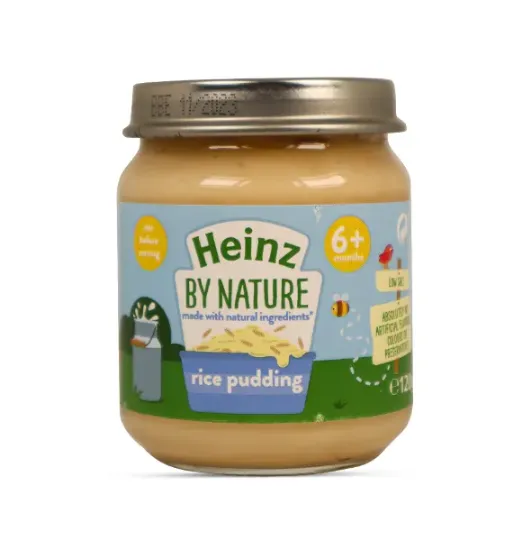 Picture of Heinz By Nature Rice Pudding Custard 6+ Months - 120g