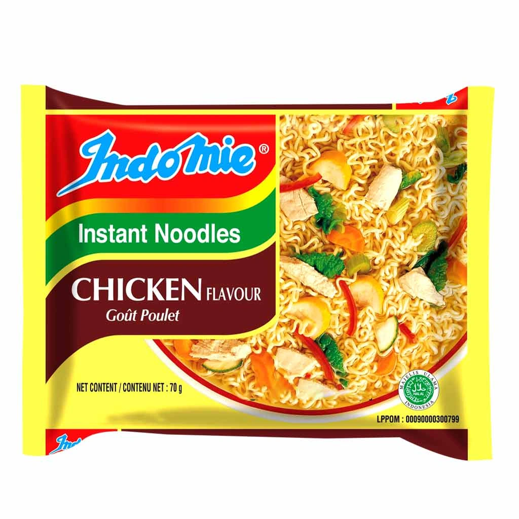 Picture of IndoMie Instant Chicken Gout Poulet Flavour Noodles-70 gram