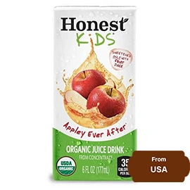 Picture of Honest Kids Appley Ever After Apple Organic Fruit Juice 177 ml