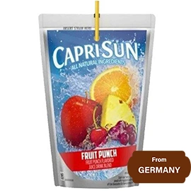 Picture of Capri Sun 100% Juice Strawberry KIWI Naturally Flavored Juice Blend 177ml