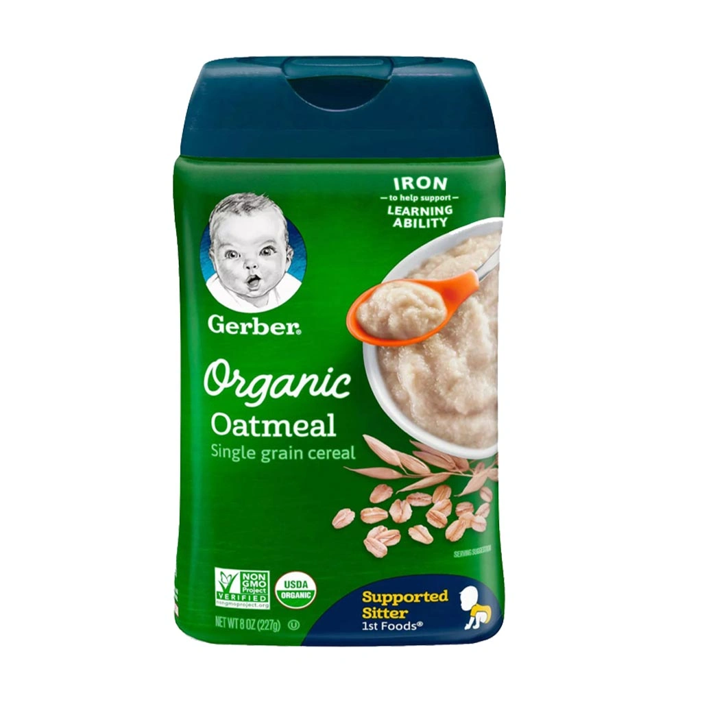 Picture of Gerber Organic Oatmeal Single Grain Cereal 227 gram