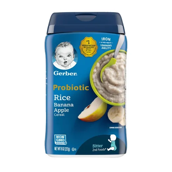 Picture of Gerber Probiotic Rice Banana Apple Cereal 227 gram