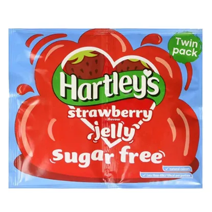 Picture of Hartley's Twin Pack Strawberry Flavour Jelly (Sugar Free) 23 gram