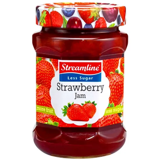 Picture of Streamline Less Sugar Strawberry Jam 340gram