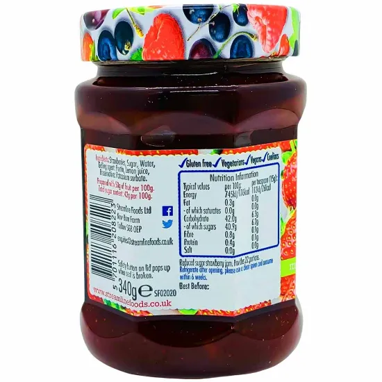 Picture of Streamline Less Sugar Strawberry Jam 340gram