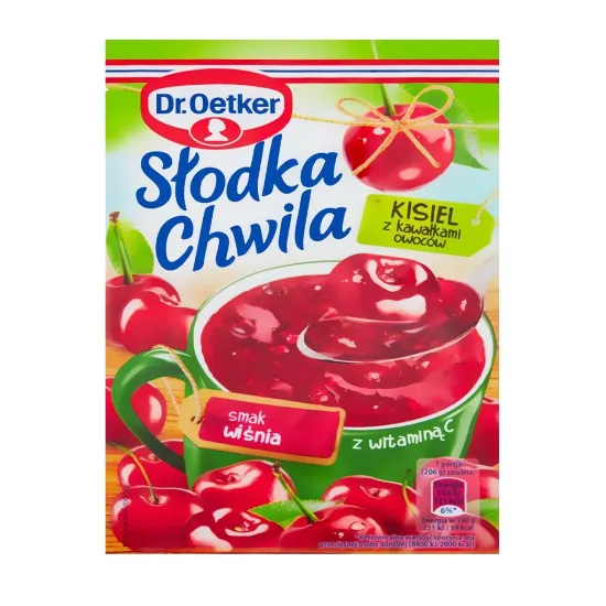 Picture of Dr. Oetker Sweet Moment, Cherry Kisiel 31.5gram