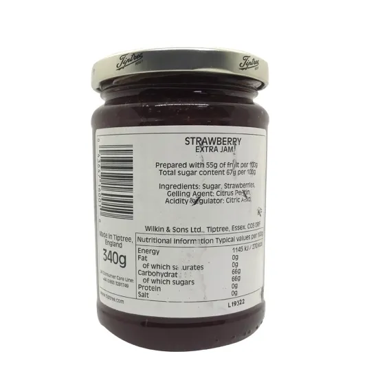 Picture of Wilkin & Sons Ltd Tiptree Strawberry Extra Jam 340 gram