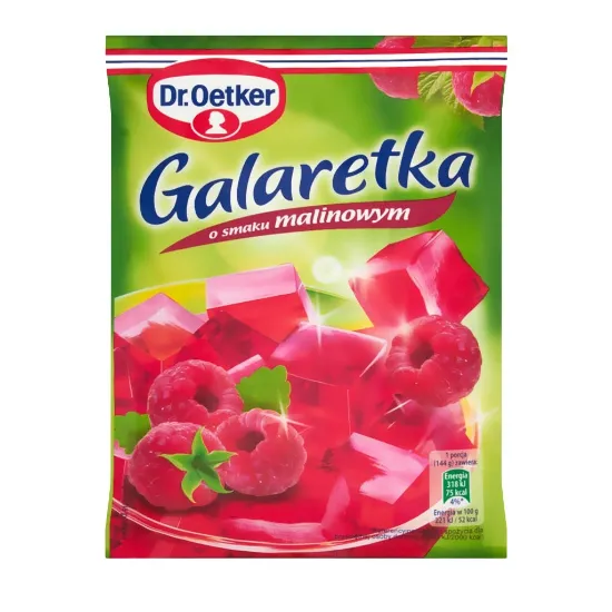 Picture of Dr. Oetker Raspberry Flavoured Jelly 77 gram