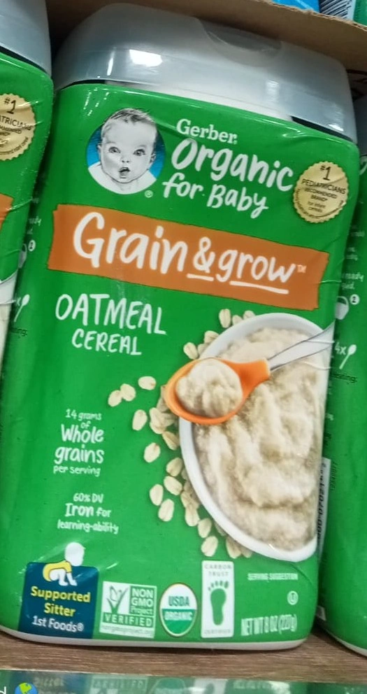 Picture of Gerber Grain & Grow Otameal Cereal -227gm