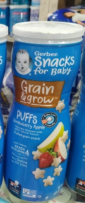 Picture of Gerber Snacks Puffs Blueberry Apple (42gm) 