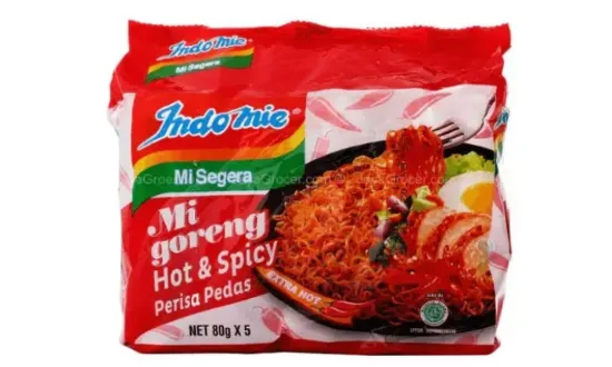 Picture of Indomie mi goreng Hot & Spicy noodles 80*5 Pack 